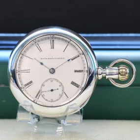 1884 ELGIN Pocket Watch Openface 18s Grade 82 G. M. Wheeler Lever Set 13 Jewels Coin Silver Case