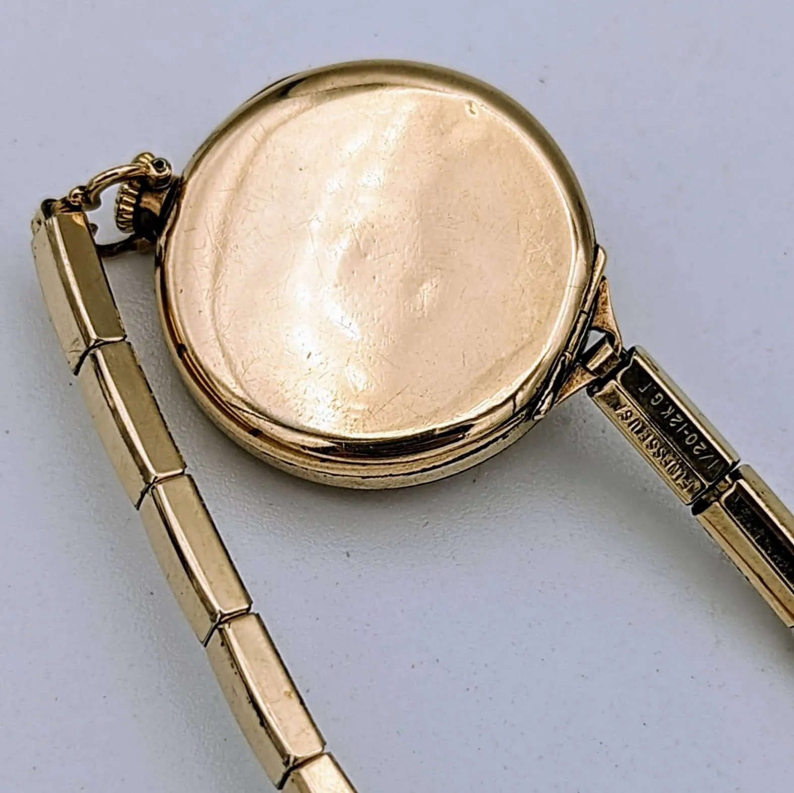 1890s PRIDE Transitional Wristwatch Swiss Movement 15 Jewels 2 Adjustments 12K GF