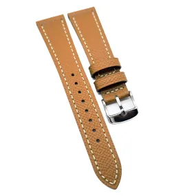 18mm, 20mm Cider Orange Epsom Calf Leather Watch Strap
