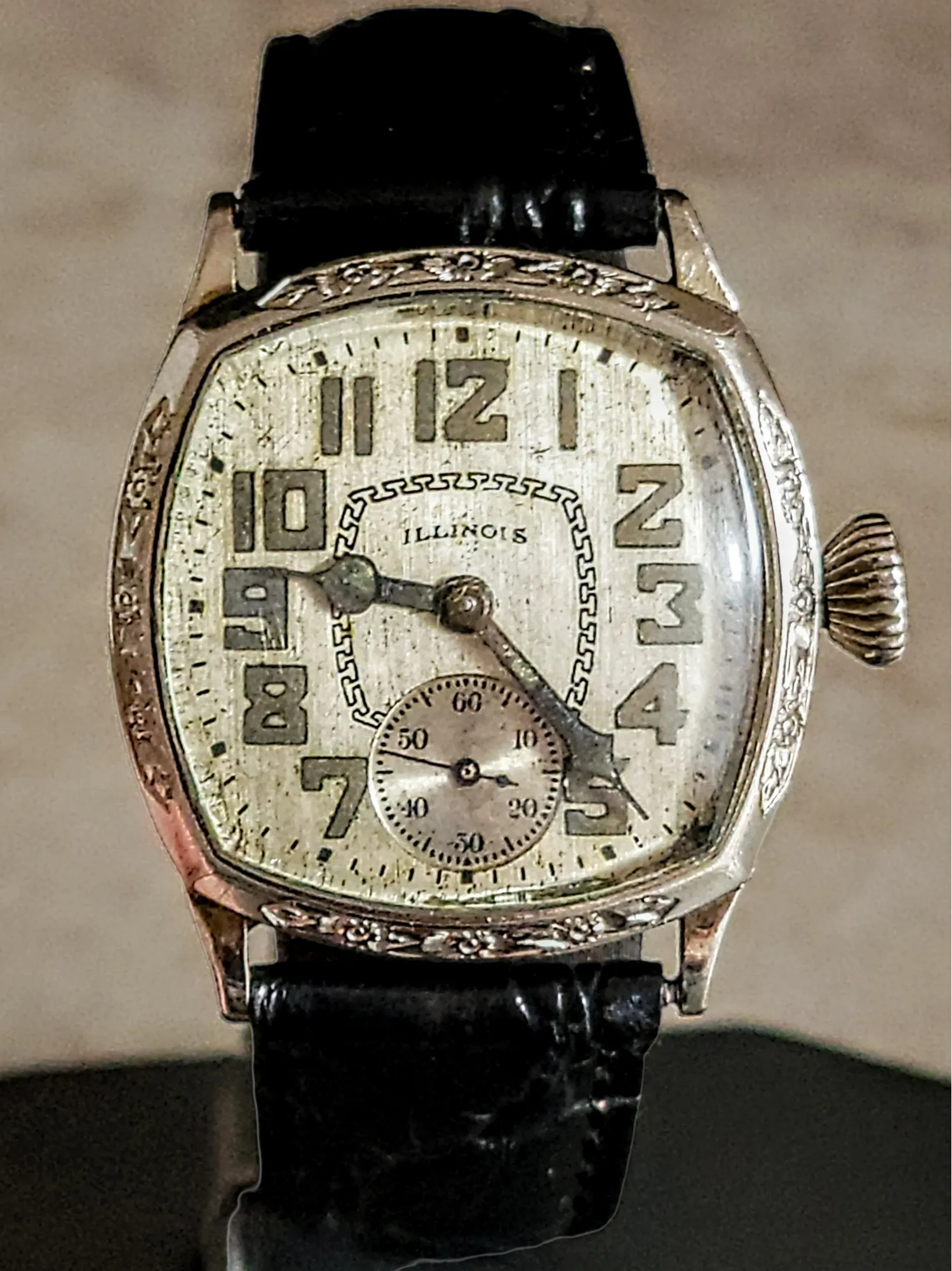 1929 ILLINOIS Art Deco Watch Cal. "TIME KING" Grade 24