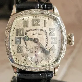 1929 ILLINOIS Art Deco Watch Cal. "TIME KING" Grade 24