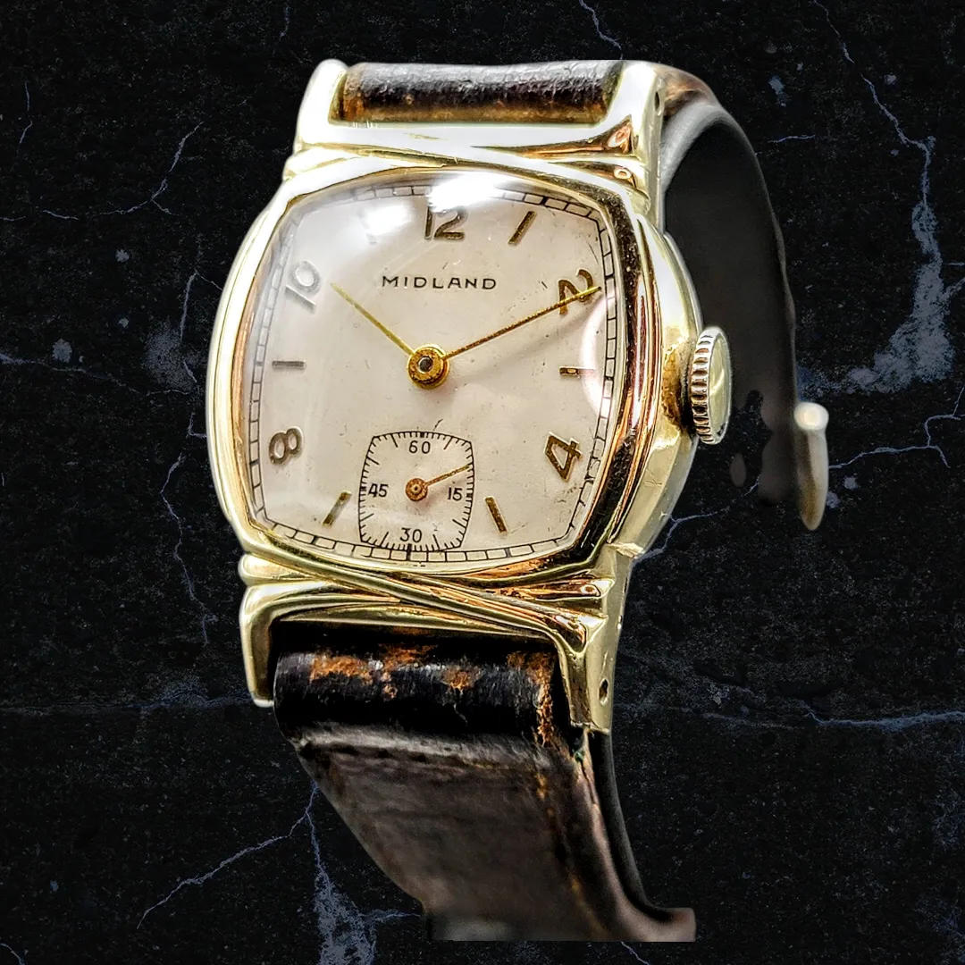 1940's Midland (Delma/Certina) Watch with STRIKING case