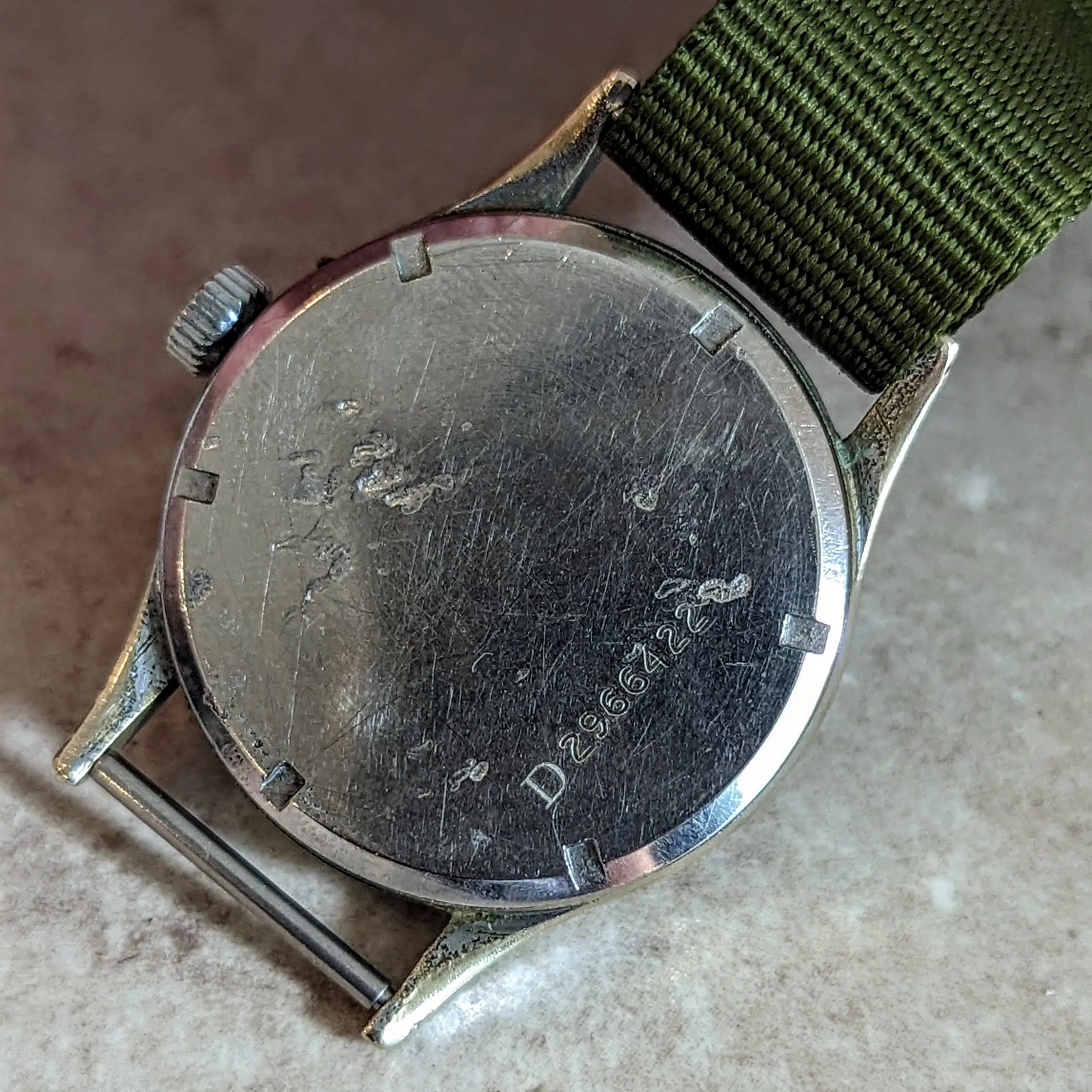 1944 ETERNA WWII Military Wristwatch 15 Jewels Cal. 520H Vintage Watch