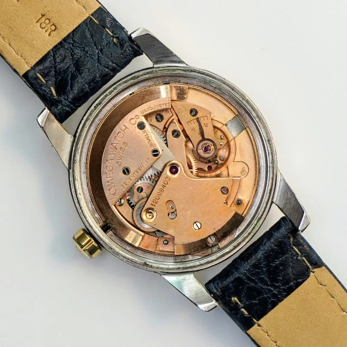 1950 OMEGA Seamaster Watch Bumper Automatic Ref. 2577-17 Cal. 351 34mm Wristwatch - IN BOX!