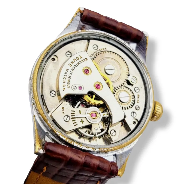 1950's TOWNE Watch 17 Jewels Incabloc AS 1187 / 94
