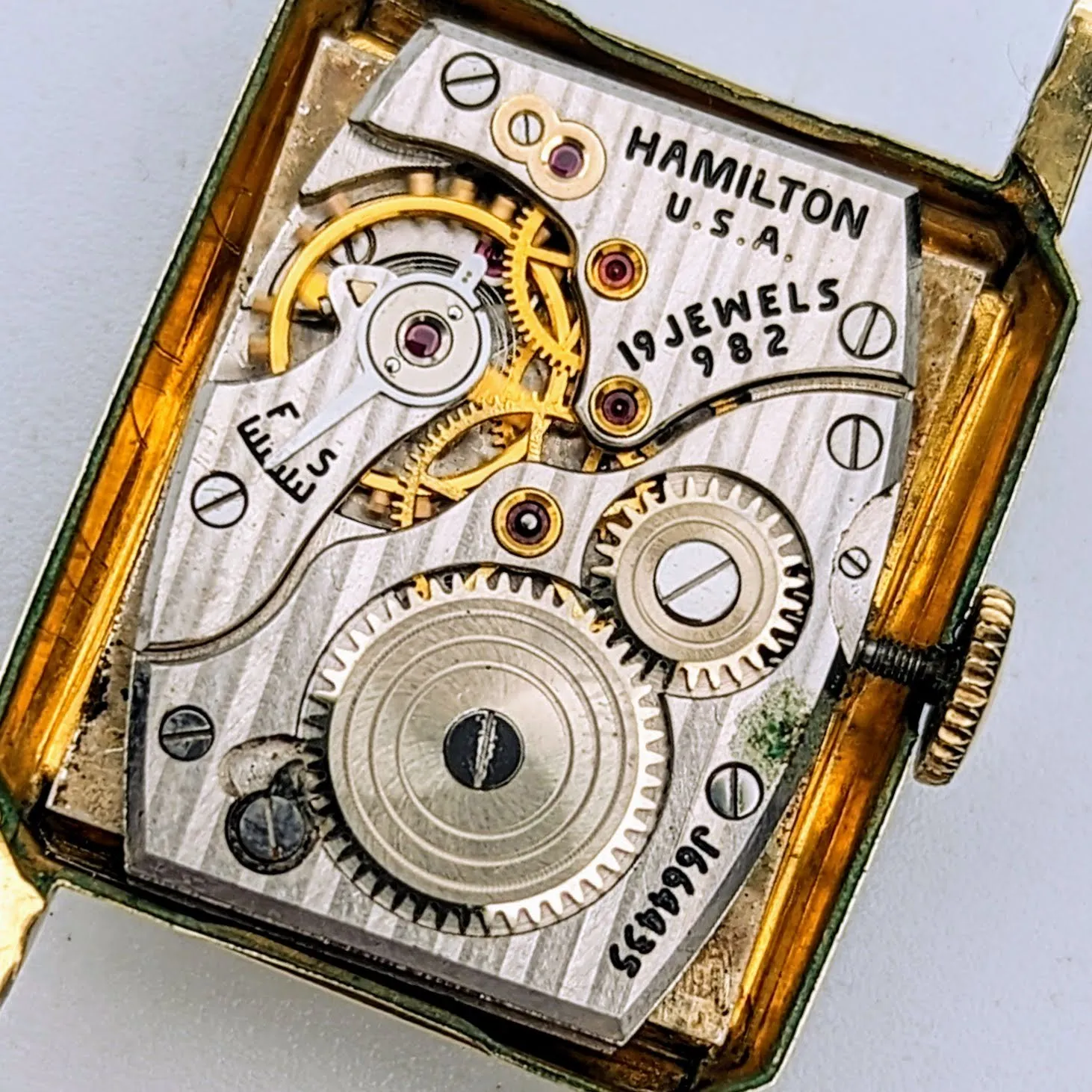 1951 Hamilton Brent Wristwatch 14K GF Grade 982 19 Jewels Watch