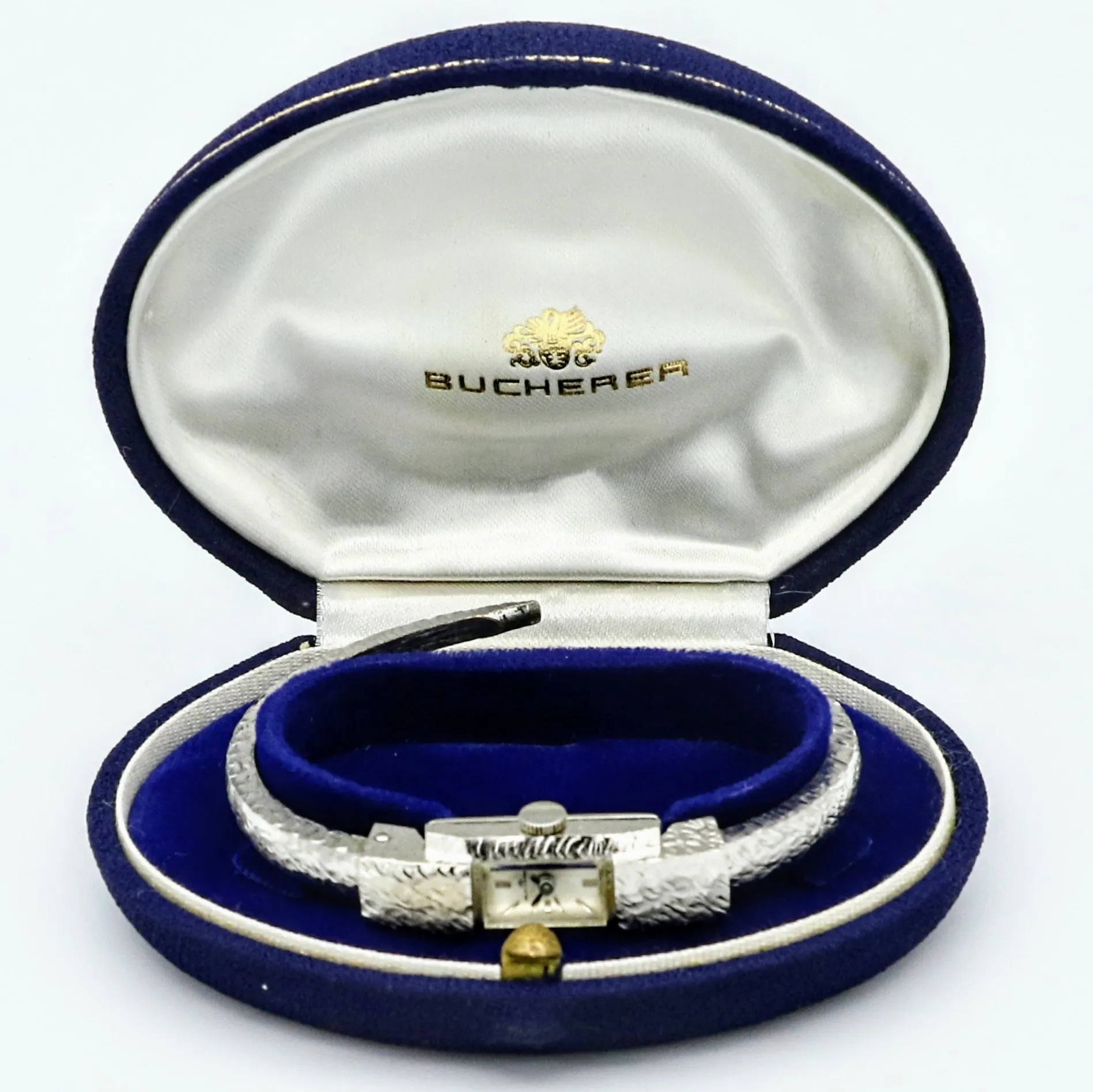 1960s BUCHERER Ladies Vintage Cuff Wristwatch Swiss Movement 59-21, 17J 3 Adjs