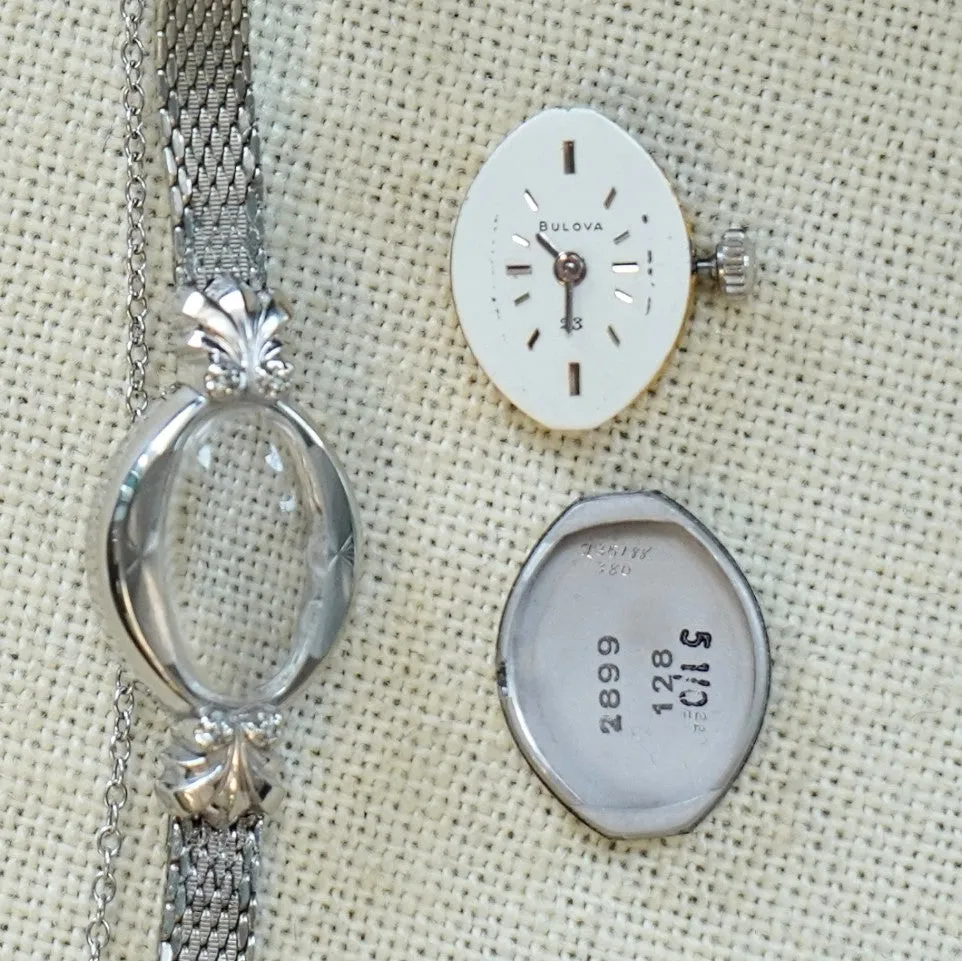 1968 BULOVA 23 Jewels Ladies Cocktail Watch Cal. 5AT 10K GF Mesh Bracelet Wristwatch