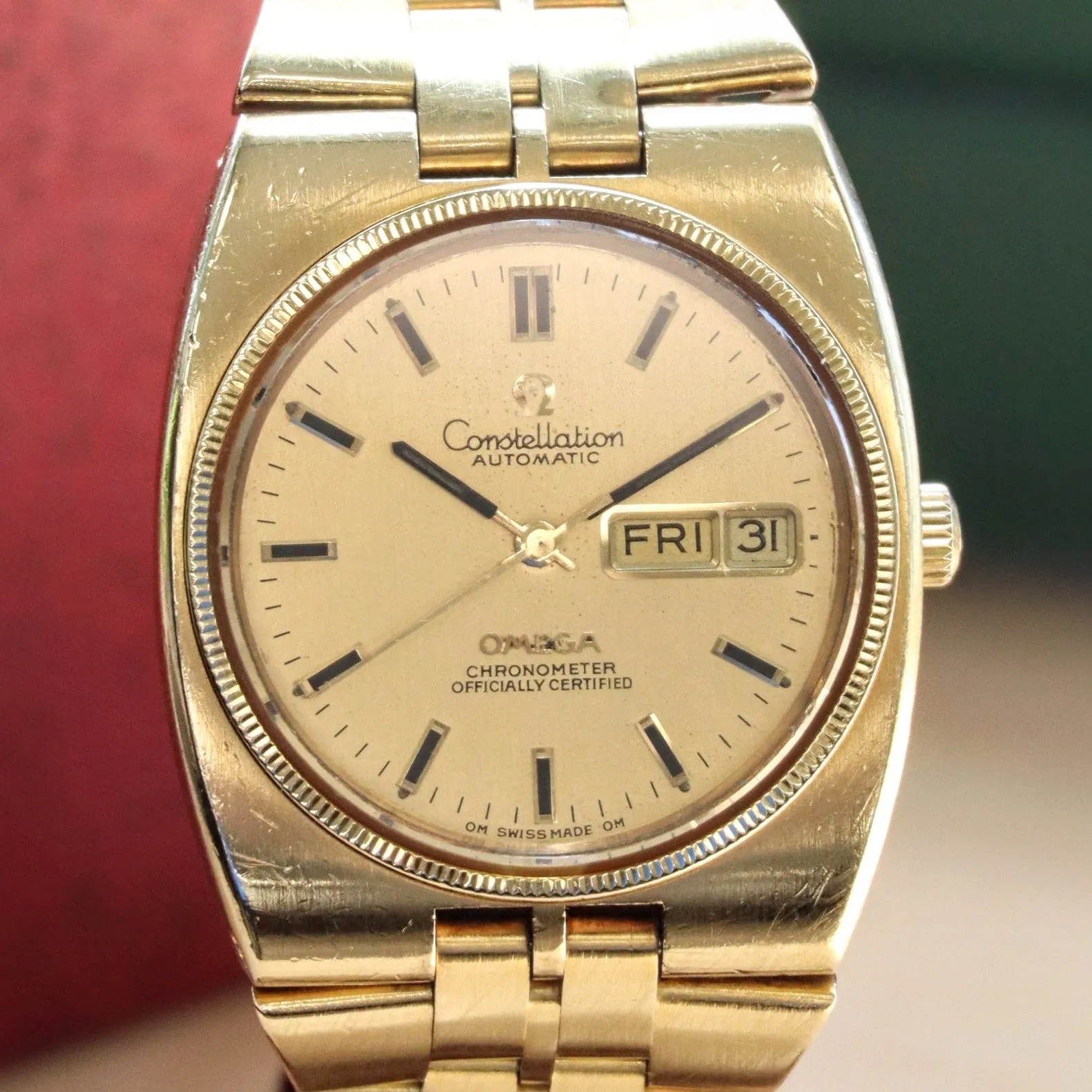 1972 OMEGA Constellation Automatic Watch Ref. 168.0054 23 Jewels Cal. 1021 ALL 18K GOLD