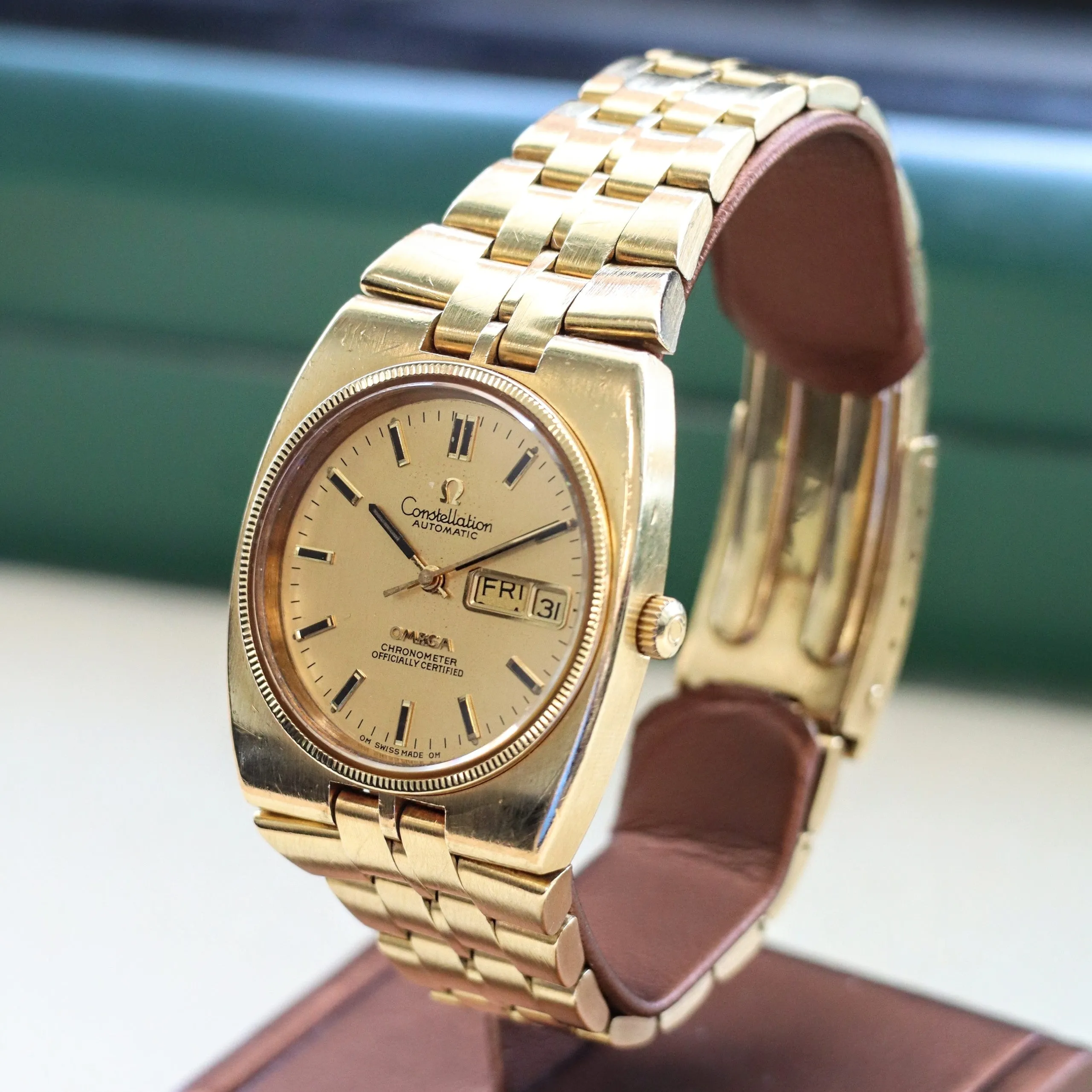 1972 OMEGA Constellation Automatic Watch Ref. 168.0054 23 Jewels Cal. 1021 ALL 18K GOLD