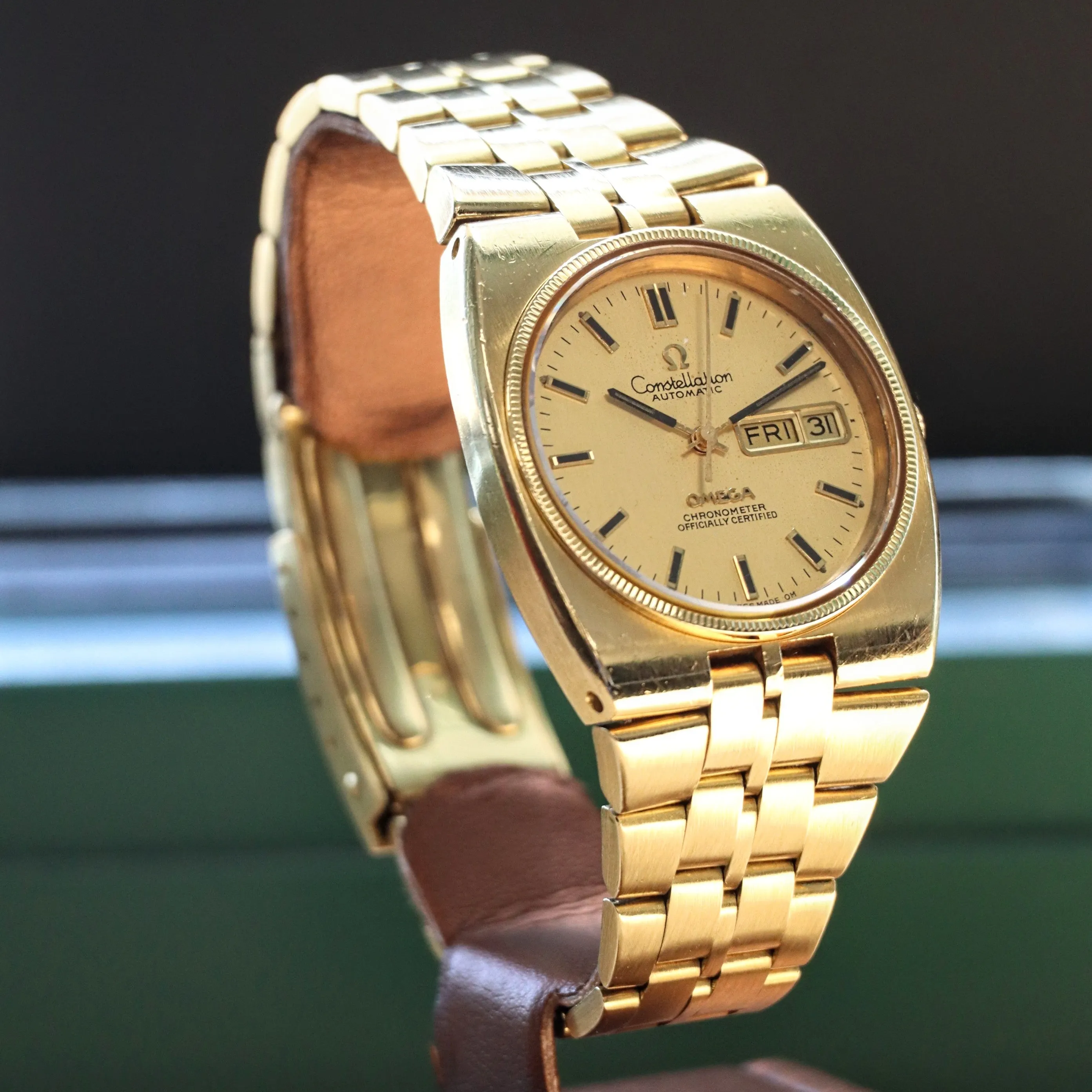 1972 OMEGA Constellation Automatic Watch Ref. 168.0054 23 Jewels Cal. 1021 ALL 18K GOLD