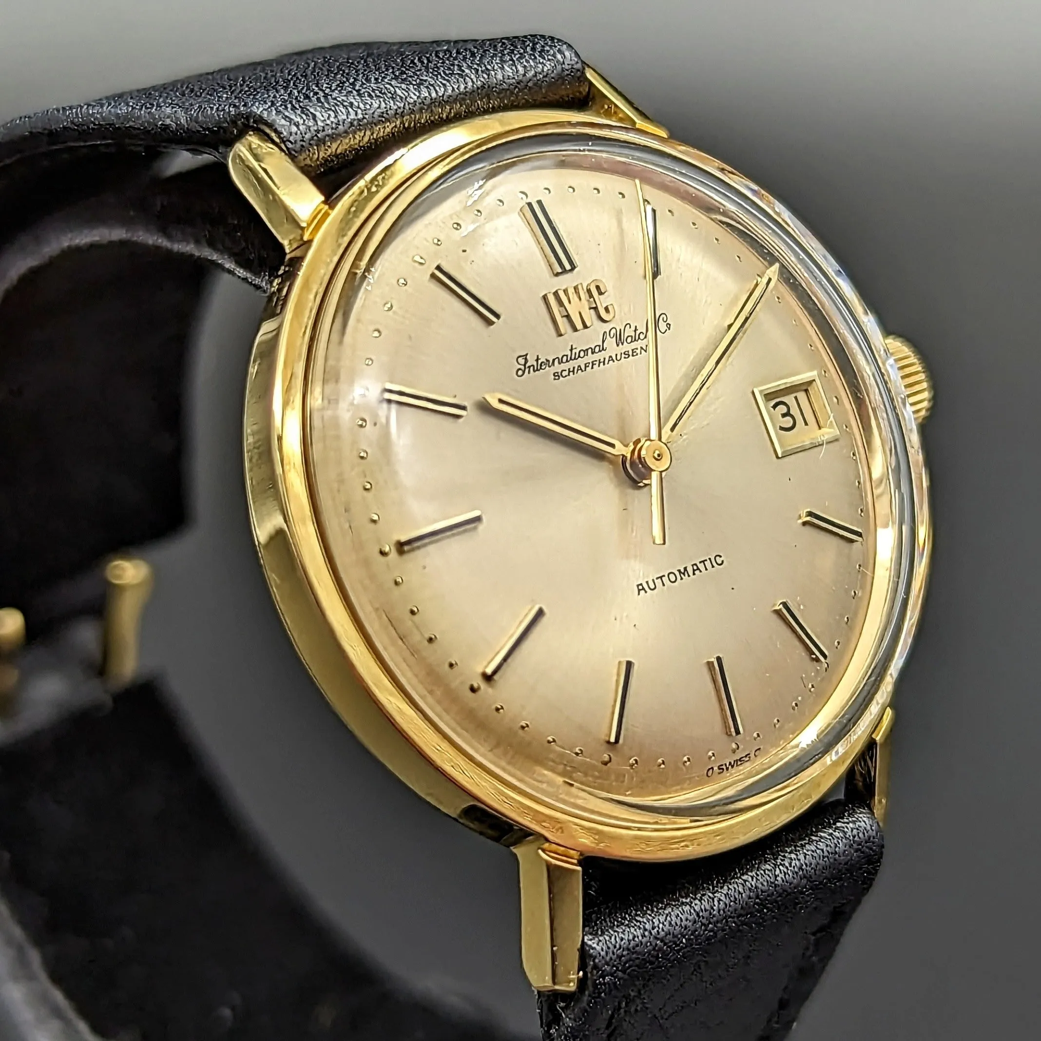 1973 International Watch Company Reference 1818 Cal 8541B 25J 18K Solid Gold