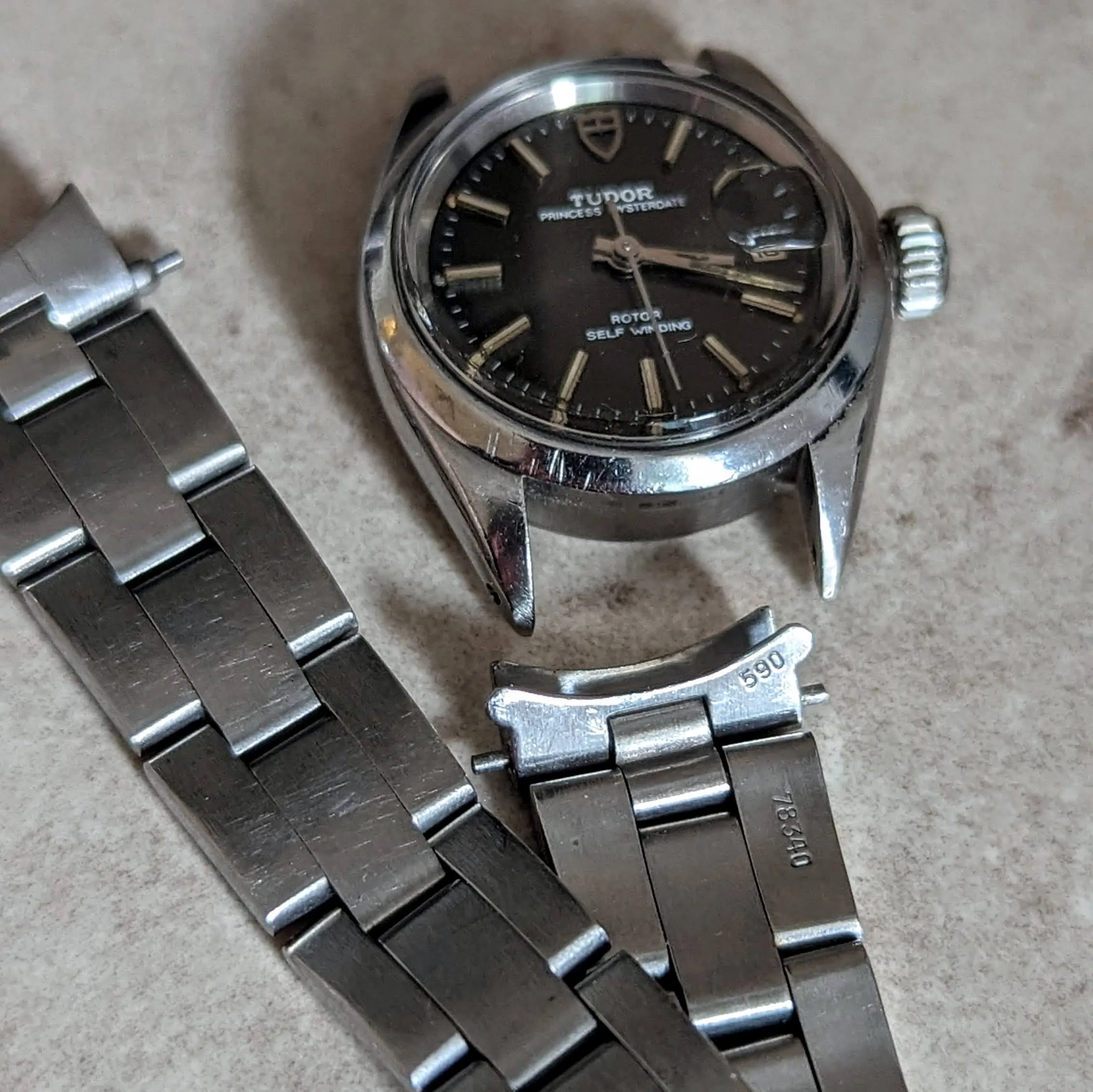1978 TUDOR Princess Oysterdate ROTOR Self-Winding Wristwatch Ref. 92400 Ladies Automatic Watch