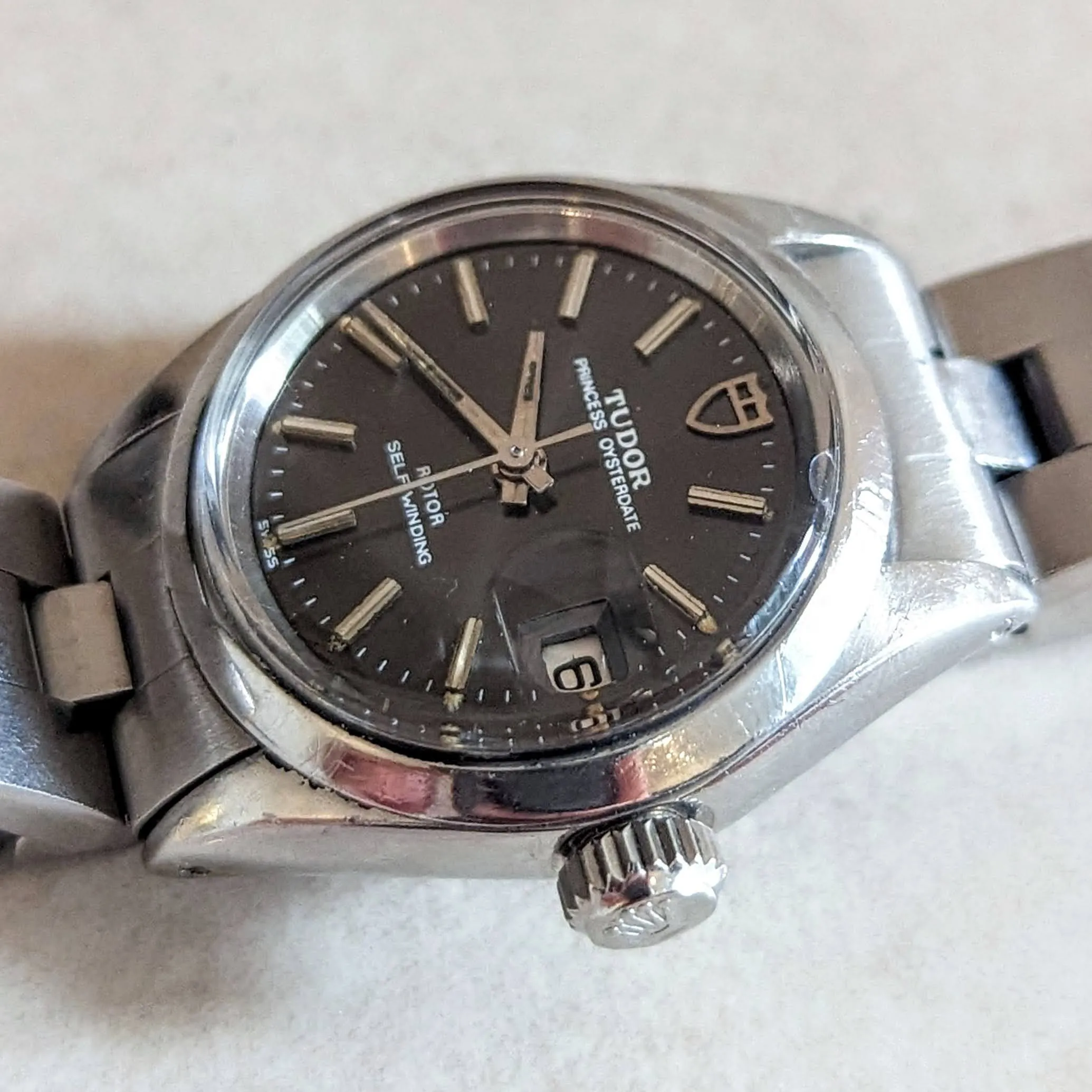1978 TUDOR Princess Oysterdate ROTOR Self-Winding Wristwatch Ref. 92400 Ladies Automatic Watch