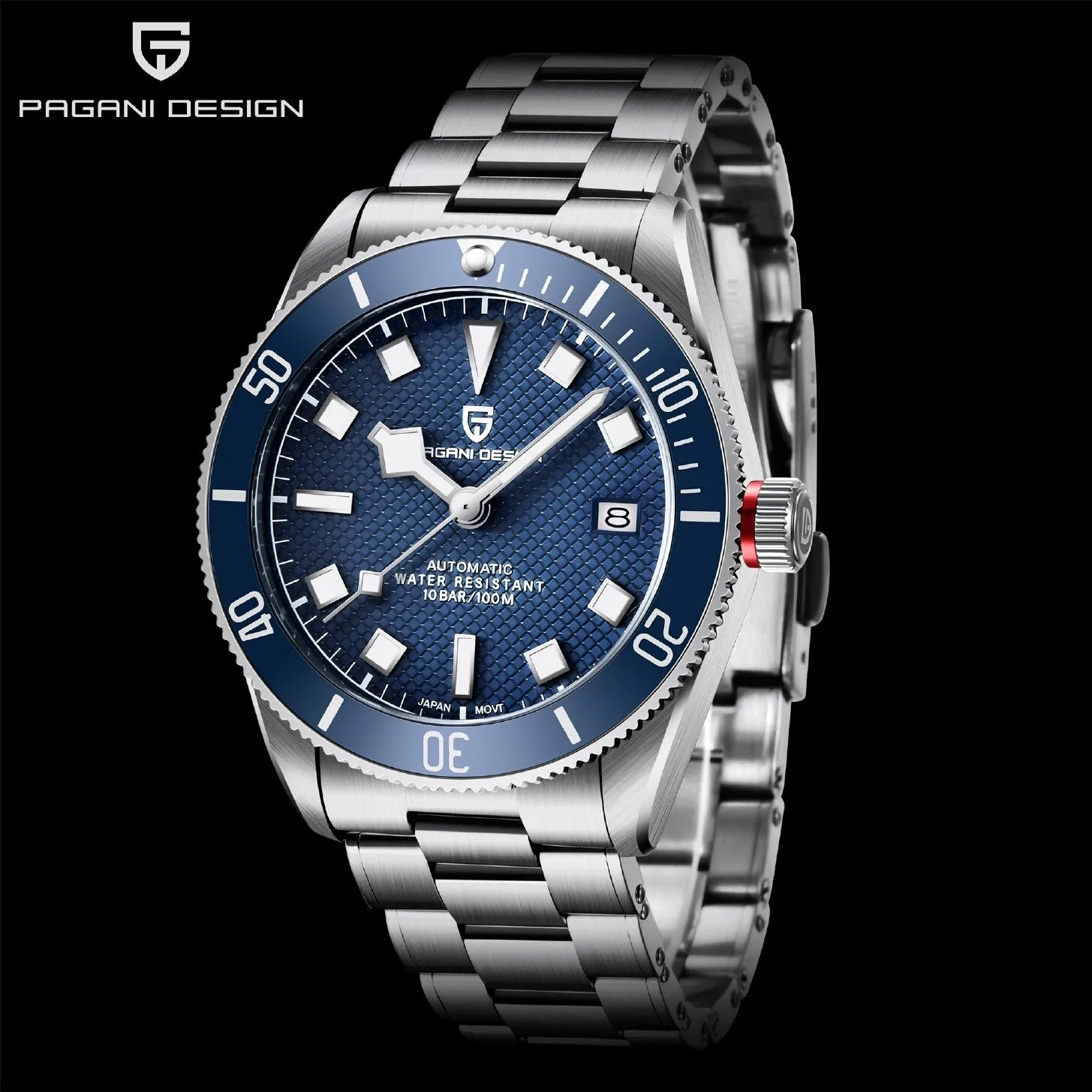 2022 New PAGANI DESIGN BB58 Men&#39;s mechanical watches luxury automatic wristwatch stainless steel waterproof clock Reloj Hombre