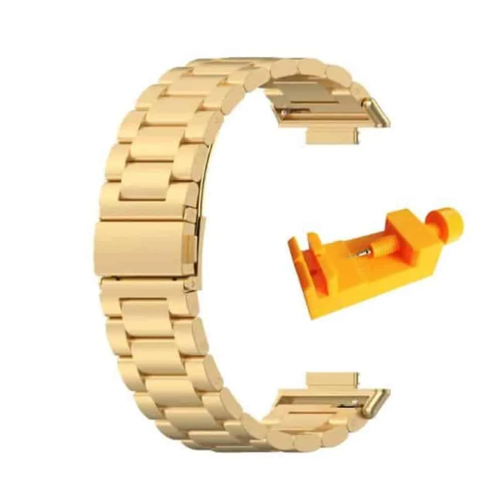 22mm watch 3 links stainless -steel strap - Rose gold