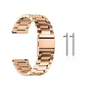 22mm watch 3 links stainless -steel strap - Rose gold