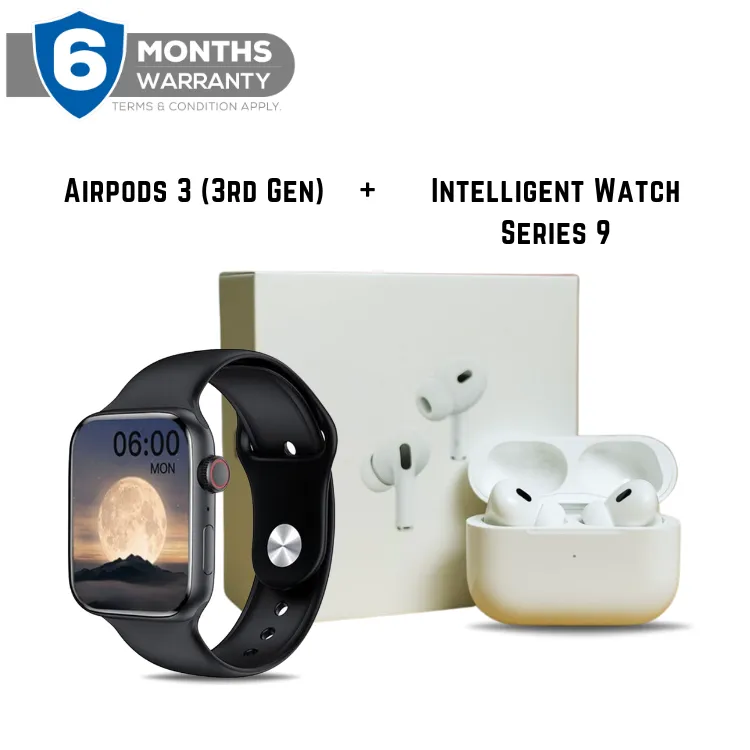 Airpods 3 (3rd Gen)   Intelligent Watch Series 9 | Combo Offer