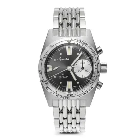 Aquastar Deepstar 39mm Chronograph Steel Grey Dial BOR Bracelet