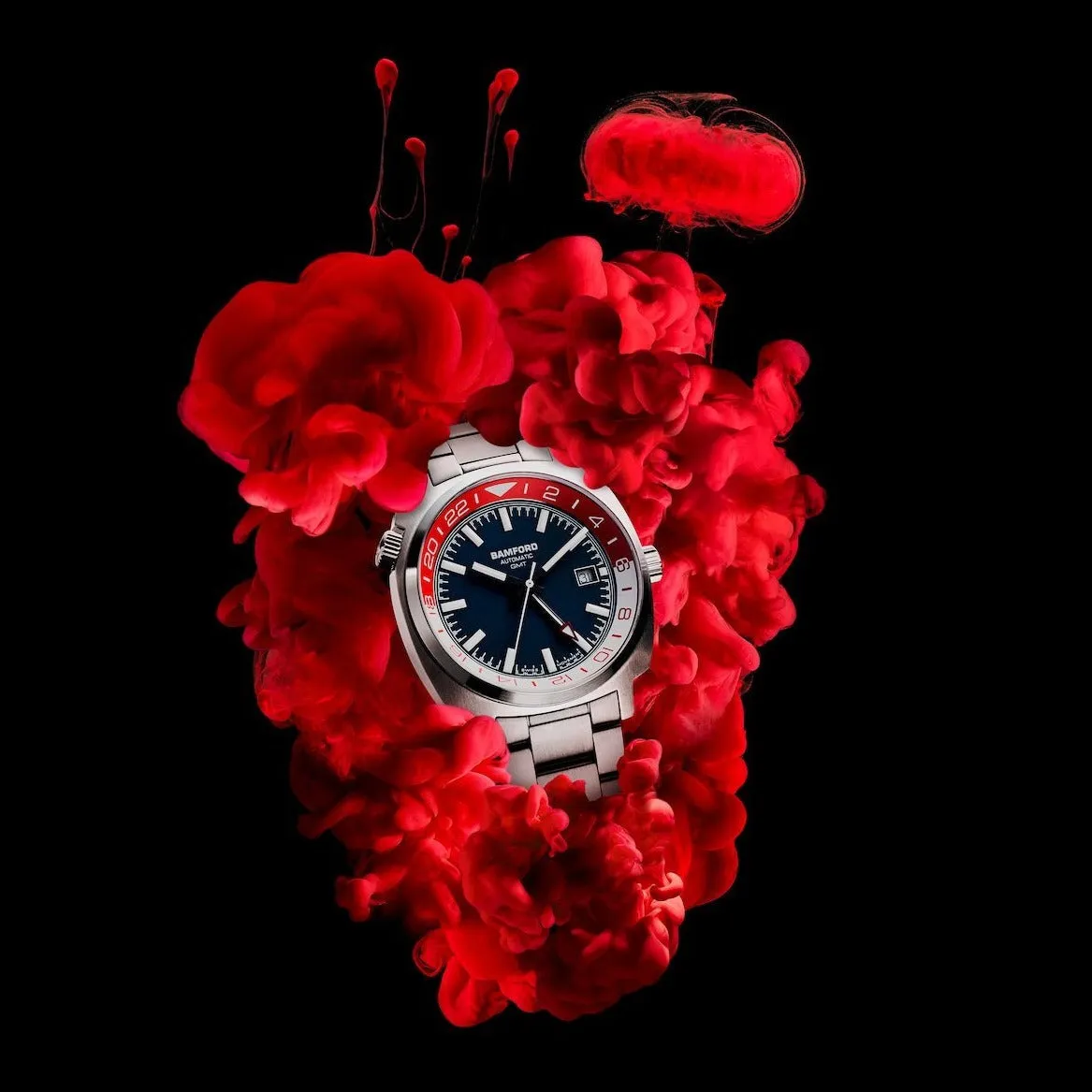 BAM Watch GMT Steel Red White