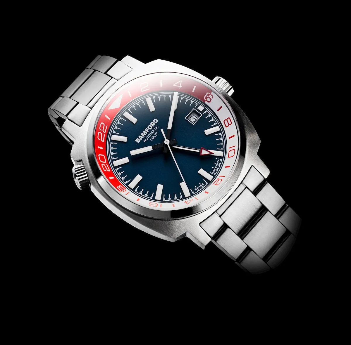 BAM Watch GMT Steel Red White