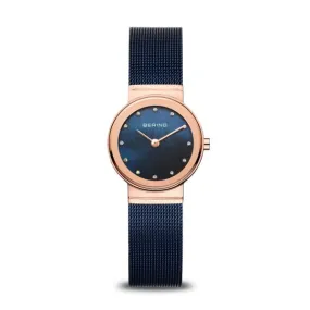 Bering 10126-367 Classic Blue Stainless Steel Mesh Strap Women Watches