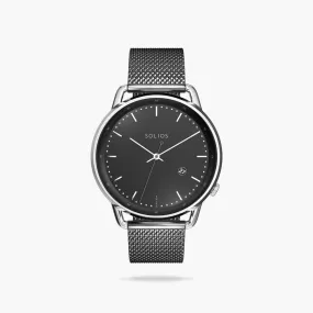 Black   Silver Solar Curve (Grey Mesh Metal)