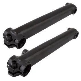 BMX Crank Arms Black BMX 175mm  8 spline - Live 4 Bikes