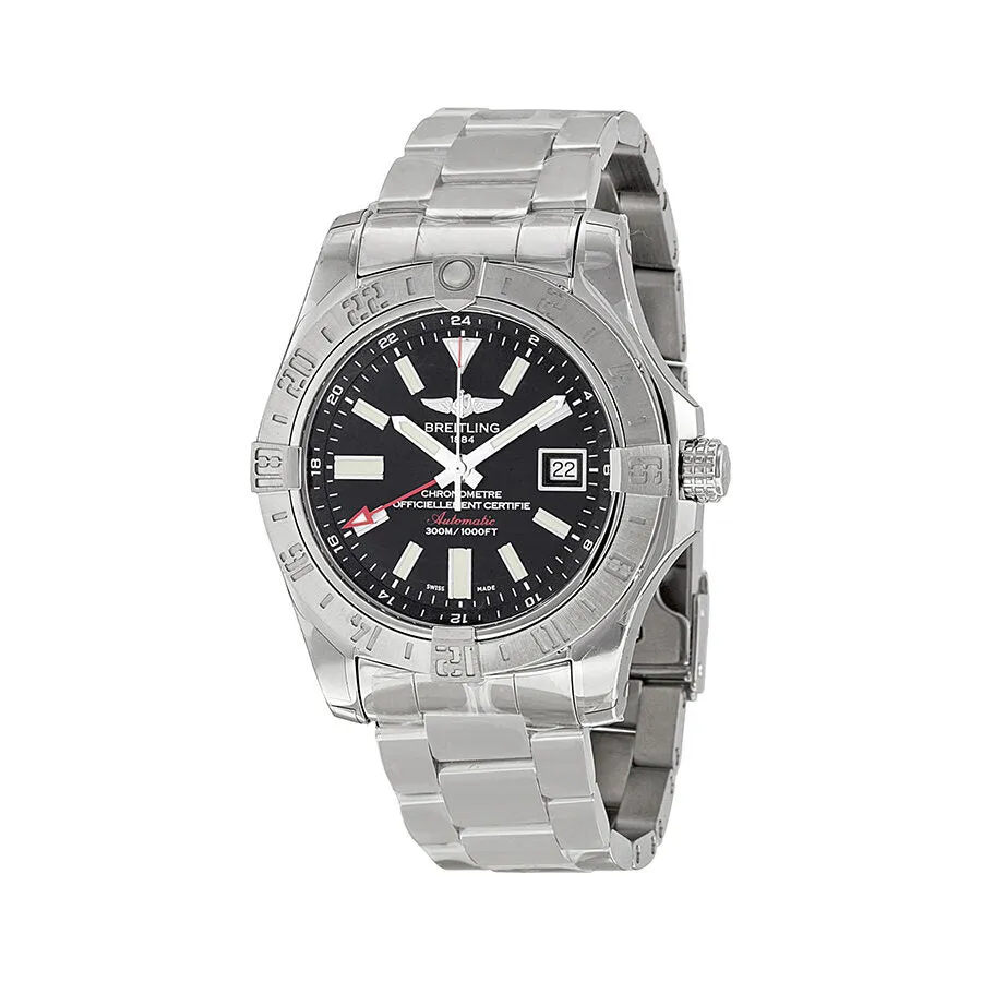 Breitling Avenger II GMT Black Dial Men's Watch A3239011/BC35SS A3239011-BC35-170A