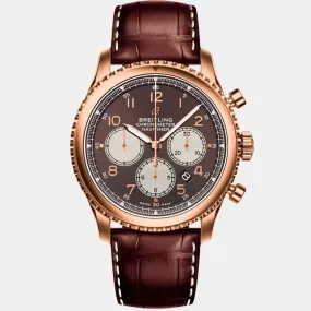Breitling Aviator 8 B01 Chronograph 18K Rose Gold Automatic Men's Watch RB0119131Q1P2