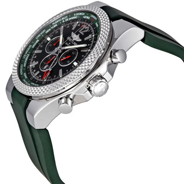 Breitling Bentley GMT Green Dial Chronograph Men's Watch GRRD A47362S4-B919