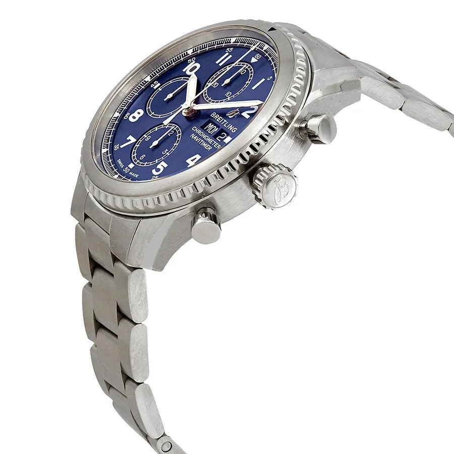 Breitling Navitimer 8 Chronograph Automatic Chronometer Blue Dial Men's Watch A13314101C1A1