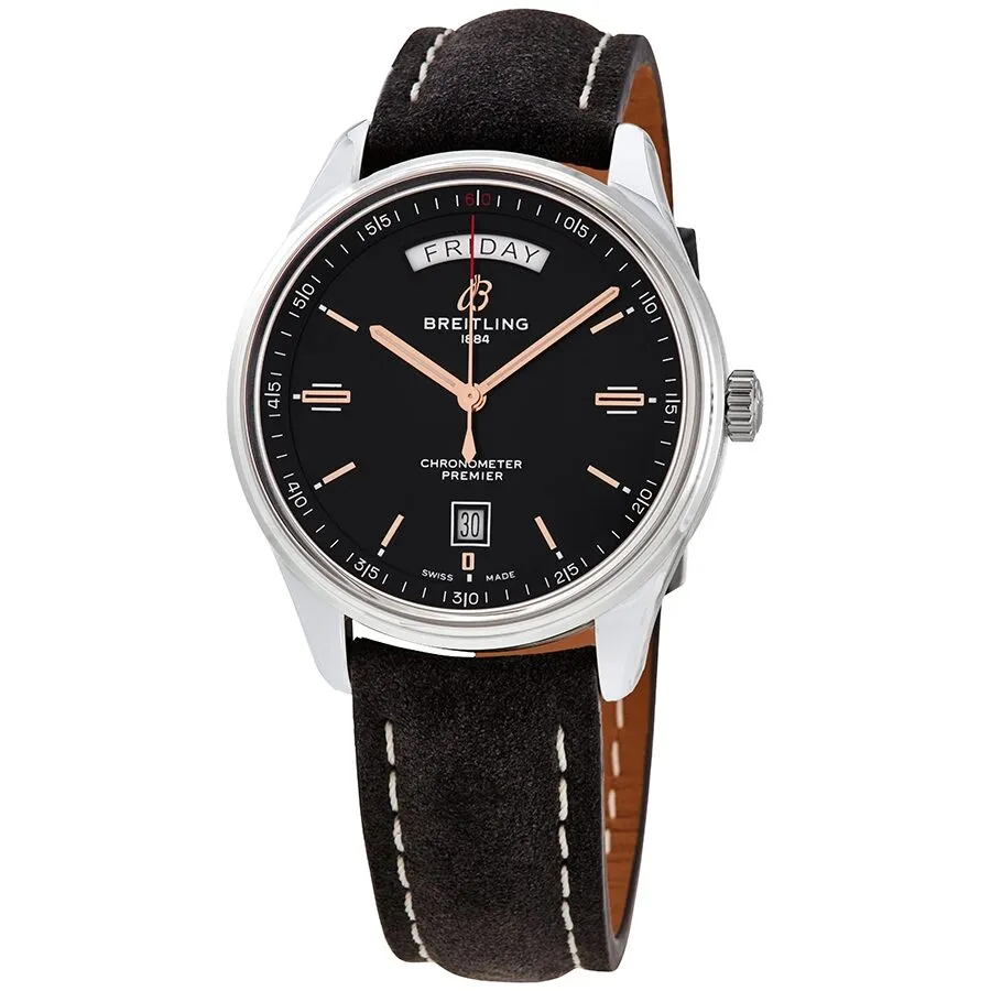 Breitling Premier Automatic Chronometer Black Dial Men's Watch A45340241B1X3