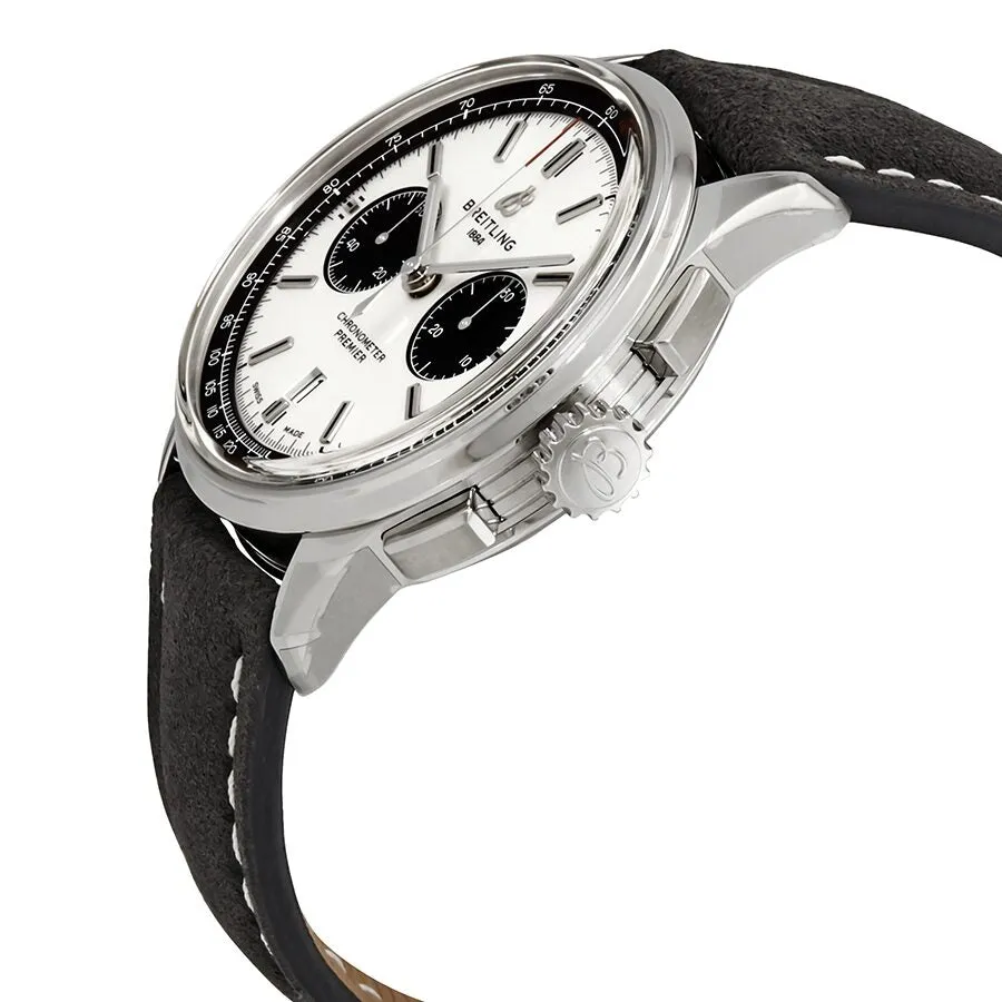 Breitling Premier Chronograph Automatic Silver Dial Men's Watch AB0118221G1X2