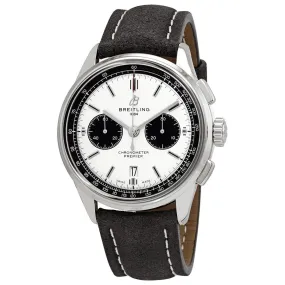 Breitling Premier Chronograph Automatic Silver Dial Men's Watch AB0118221G1X2