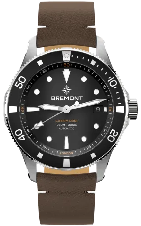 Bremont Supermarine 300M Date Black Leather