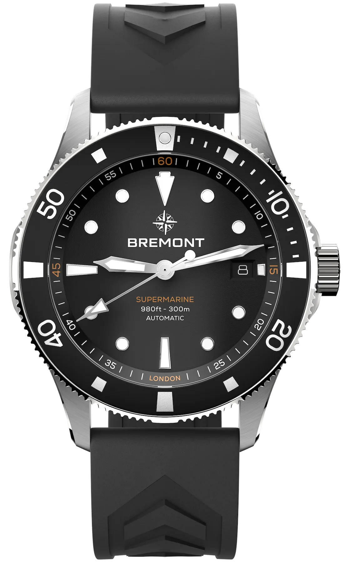 Bremont Supermarine 300M Date Black Rubber