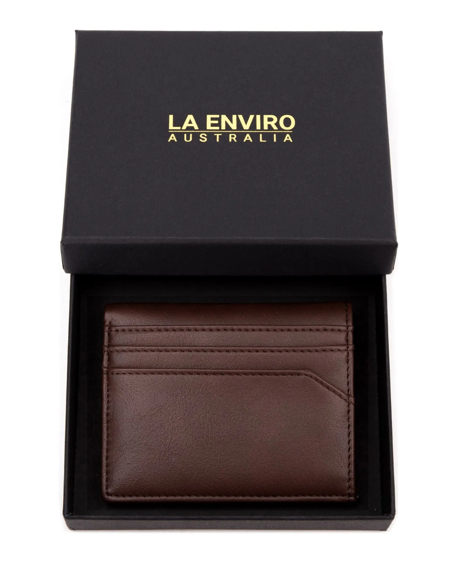 Broome Vegan Minimalist Unisex Wallet | Brown