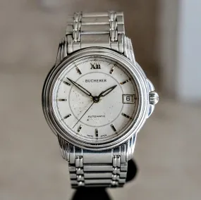 BUCHERER Archimedes Automatic Wristwatch 25 Jewels ADJ Ref. 2824-505 Swiss Made Watch