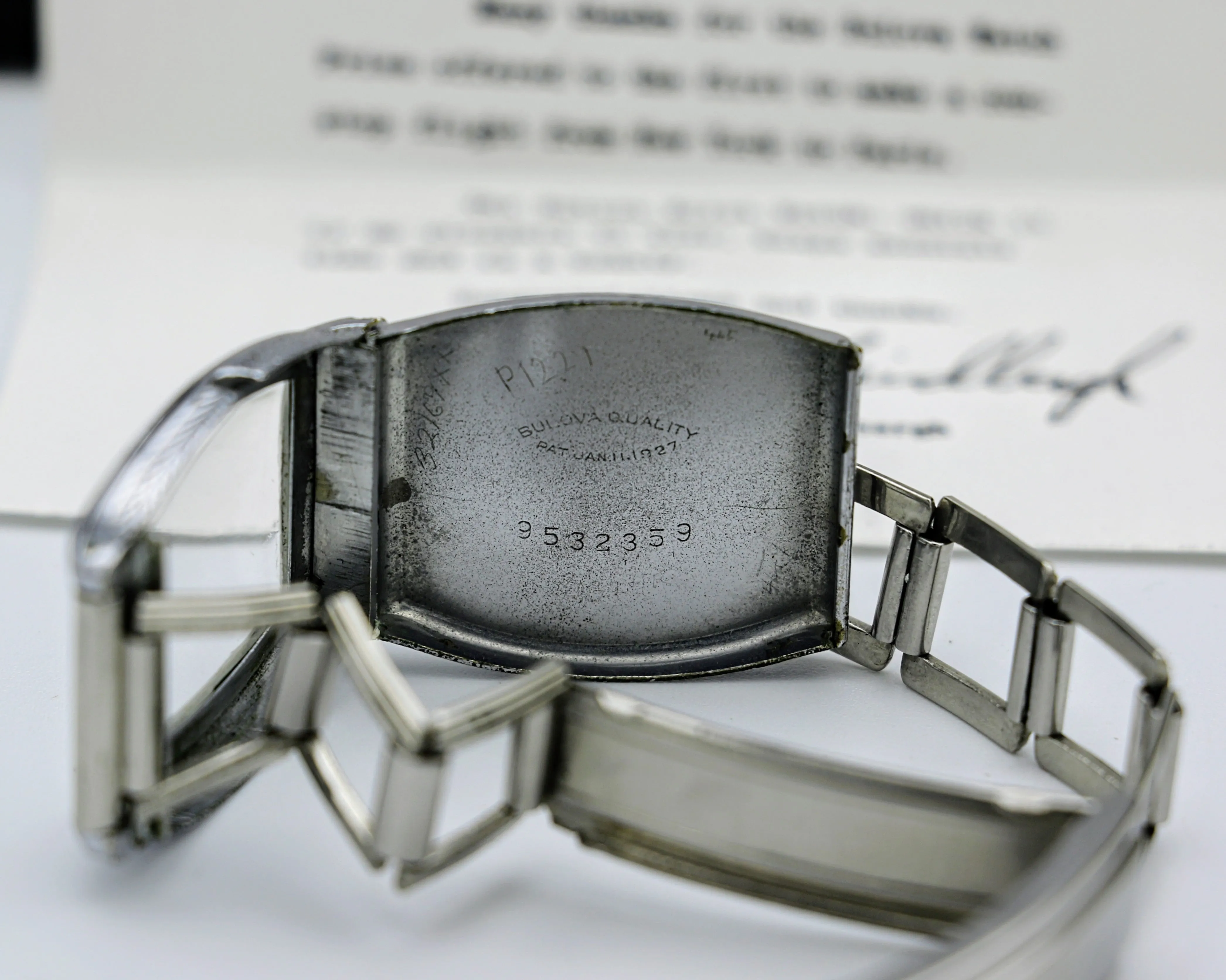 BULOVA 1930 Lone Eagle Watch “In Honor of Col. Charles A. Lindbergh” Wristwatch Original BOX!