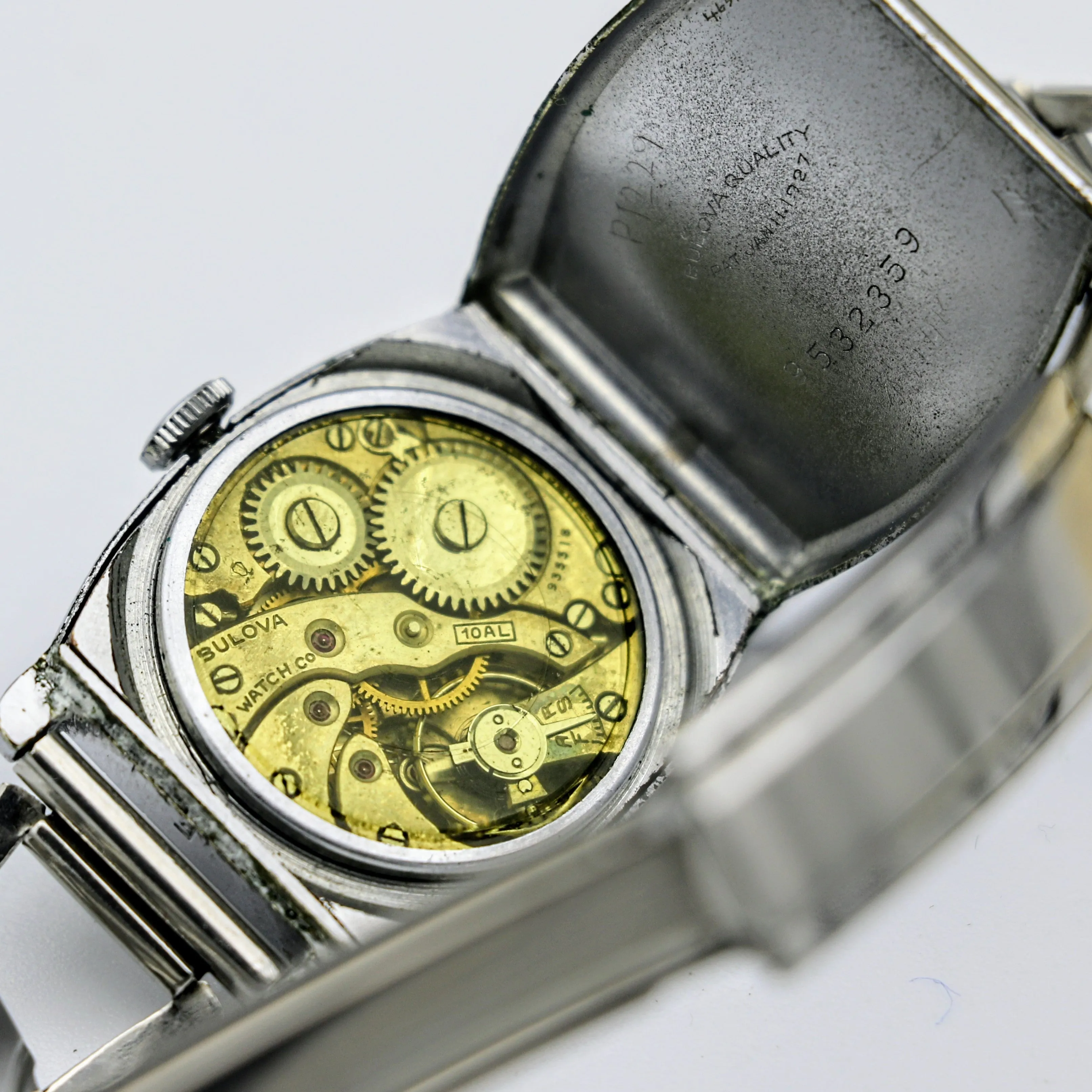 BULOVA 1930 Lone Eagle Watch “In Honor of Col. Charles A. Lindbergh” Wristwatch Original BOX!