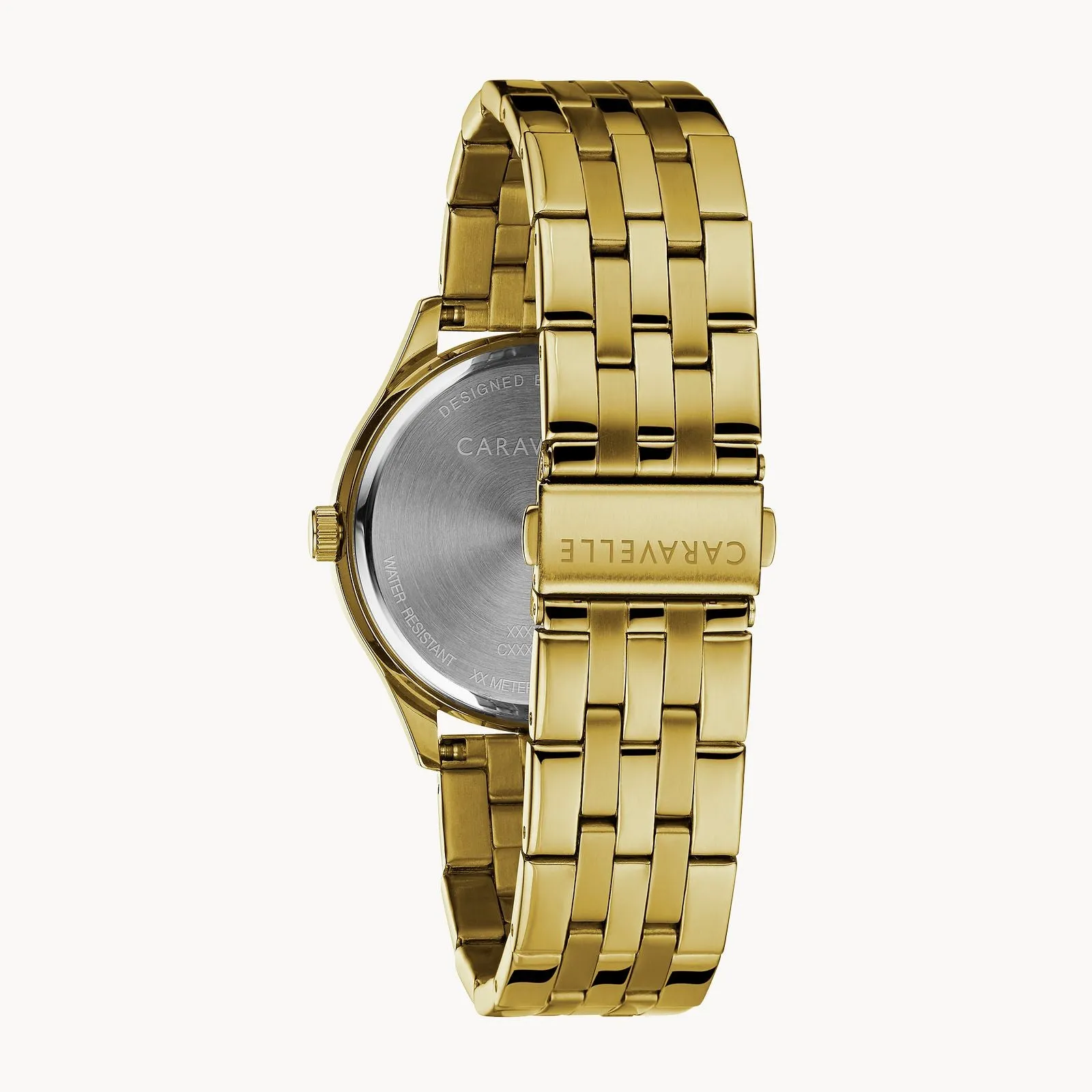 Bulova 44B121 Dress Caravelle Gold Stainless Steel Strap Men Watches
