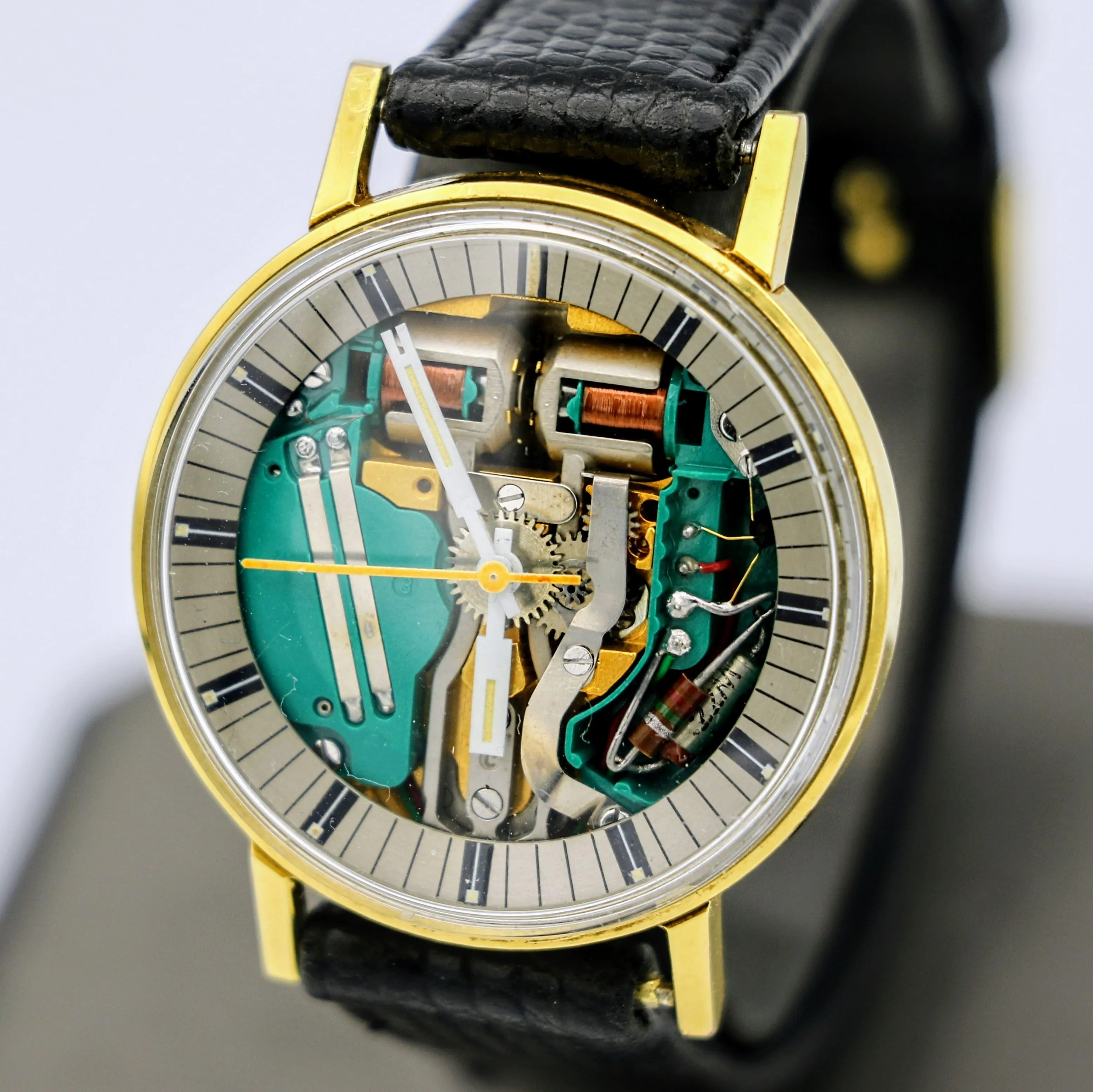 BULOVA Accutron SpaceView Writswatch Electronically Controlled 214 Tuning Fork Watch