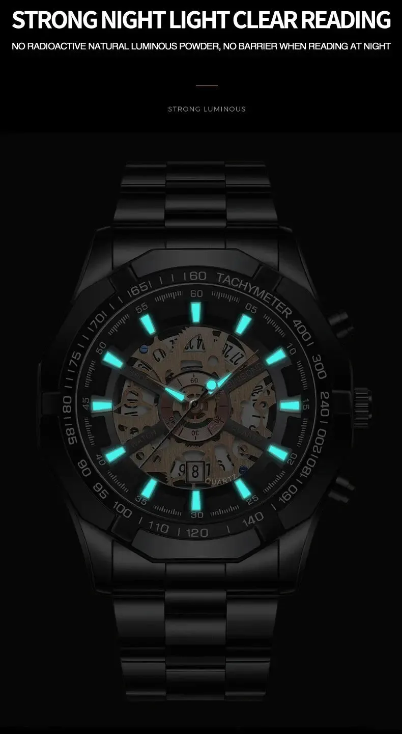 Business Men's Watches Waterproof Calendar Luminous Fashion