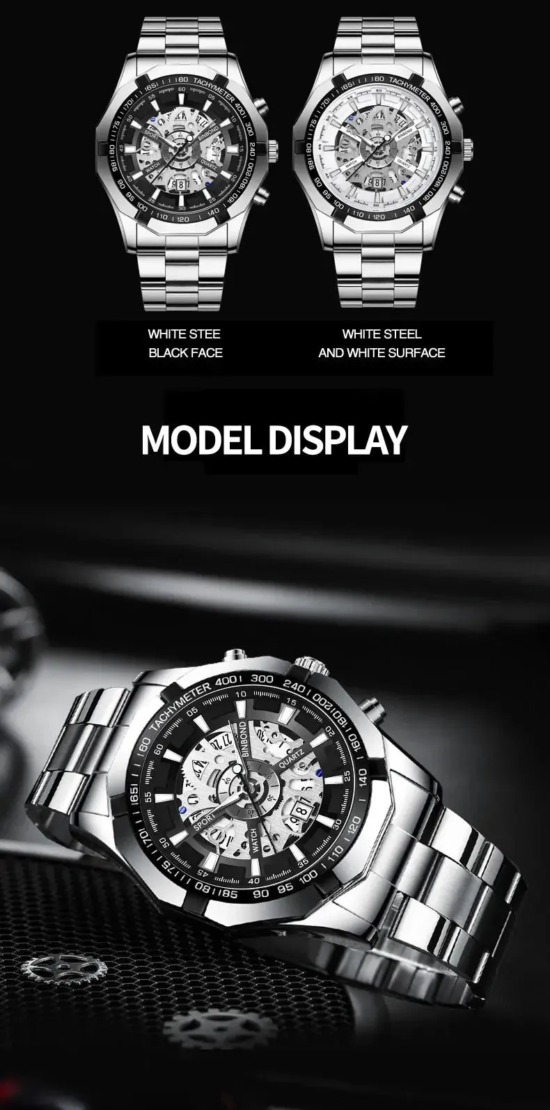 Business Men's Watches Waterproof Calendar Luminous Fashion