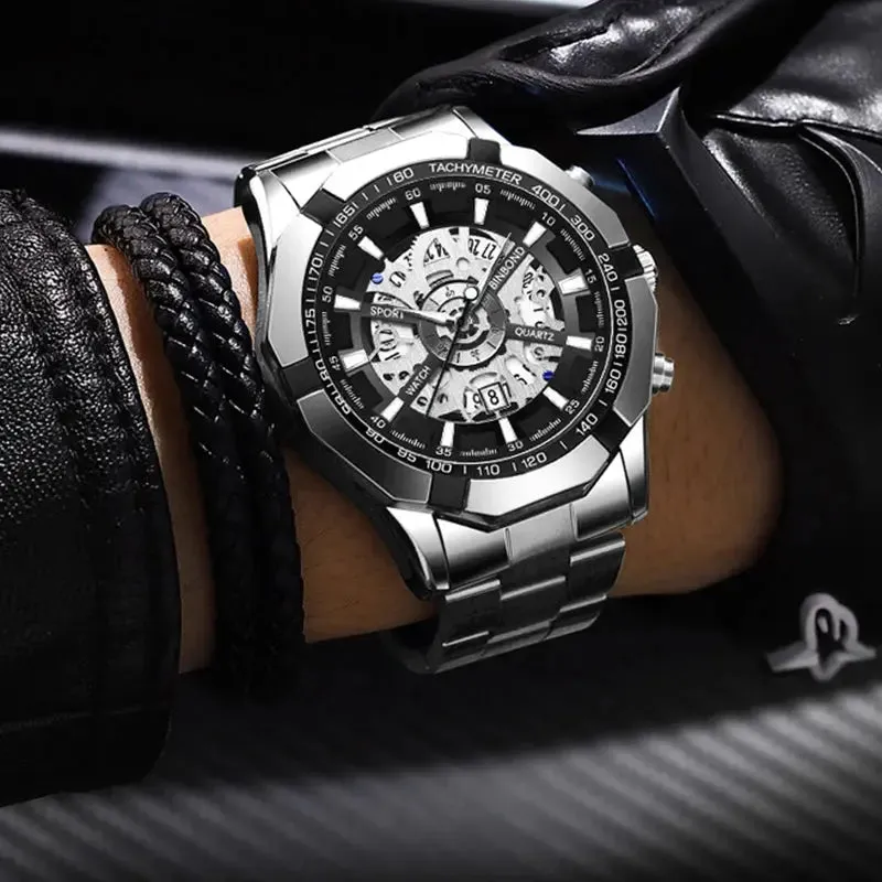 Business Men's Watches Waterproof Calendar Luminous Fashion