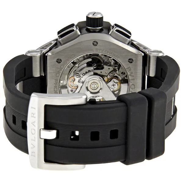 Bvlgari Diagono X Pro Black Dial Chronograph Automatic Men's Watch DP45BSTVDCH-GMT DP45BSTVDCH/GMT