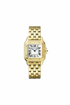 cartier panthere de cartier 27mm x 37mm 18kt yellow gold ladies watch