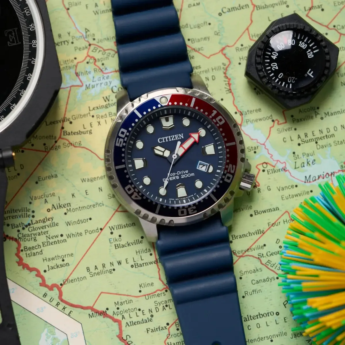 Citizen Eco-Drive Mens Promaster Diver Blue Dial Watch