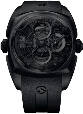 CYR Watch Klepcys Skeleton Chronograph Darkness Black DLC Steel Limited Edition